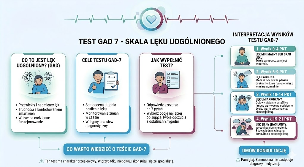Test GAD 7 – Skala Lęku Uogólnionego